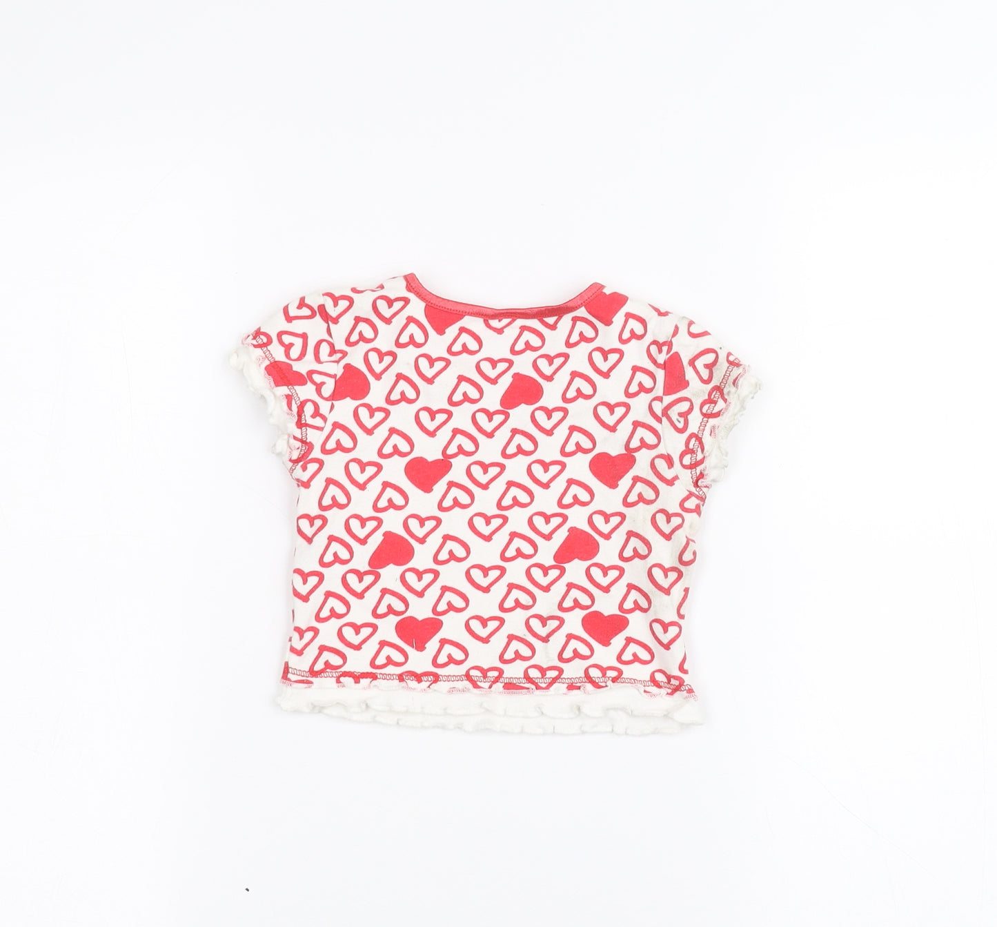 Adam kids Baby White   Basic T-Shirt Size 9-12 Months