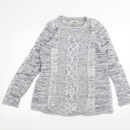 Oasis Womens White   Pullover Jumper Size M