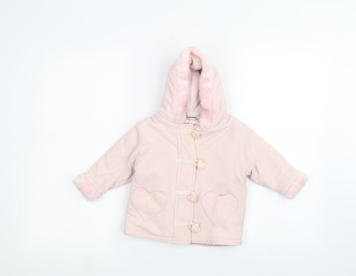 Cherokee Baby Pink   Parka Coat Size 9-12 Months