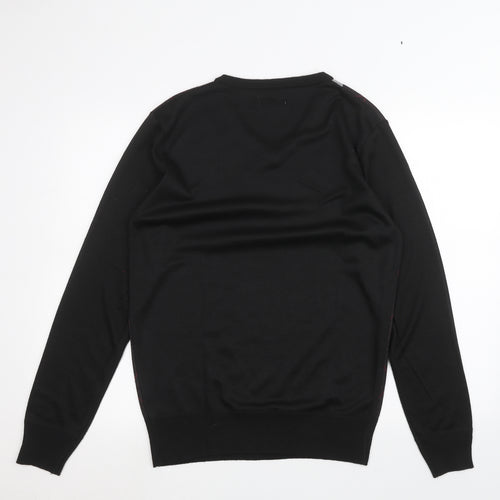 Hudson Harbour Mens Black   Pullover Jumper Size M
