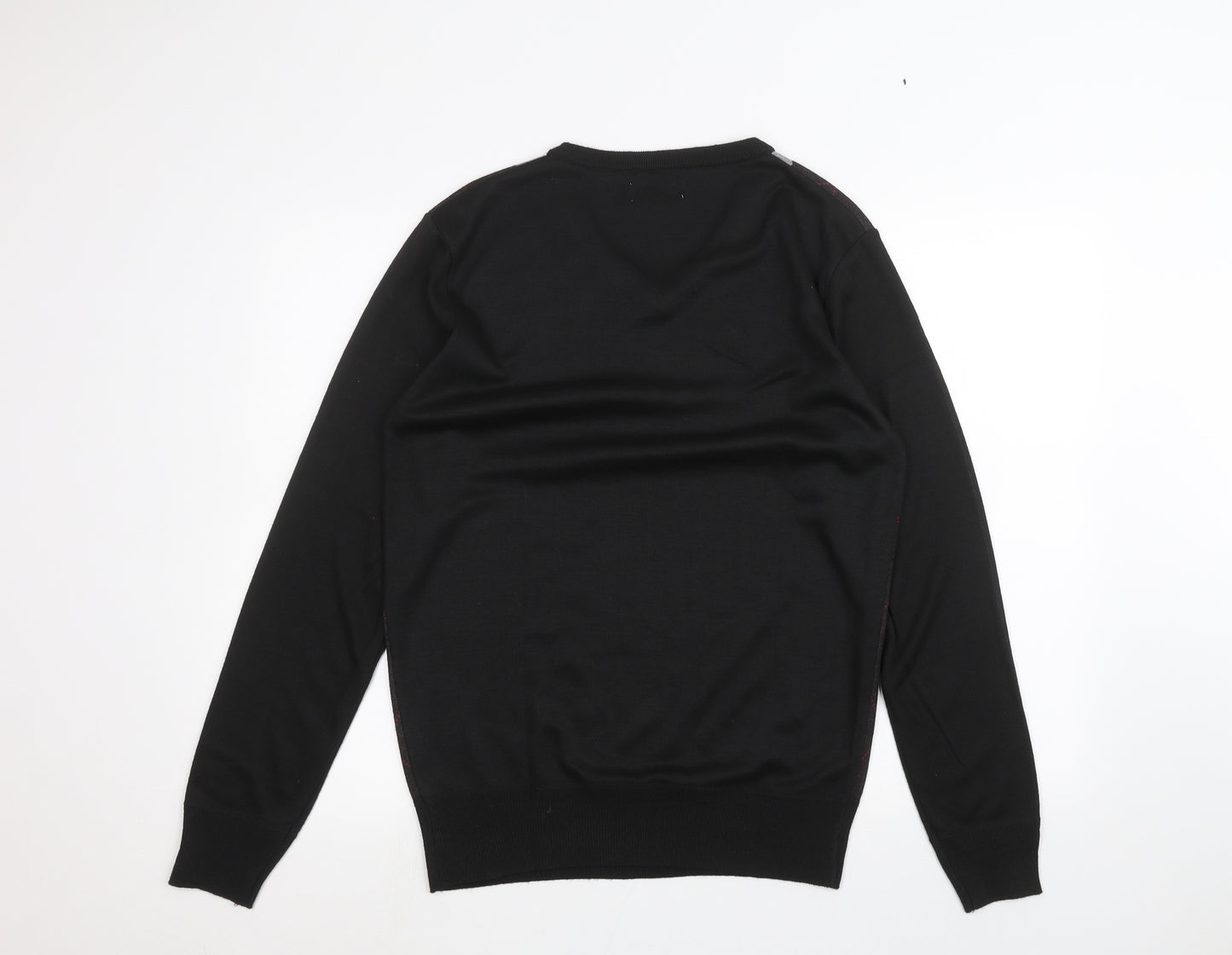 Hudson Harbour Mens Black   Pullover Jumper Size M