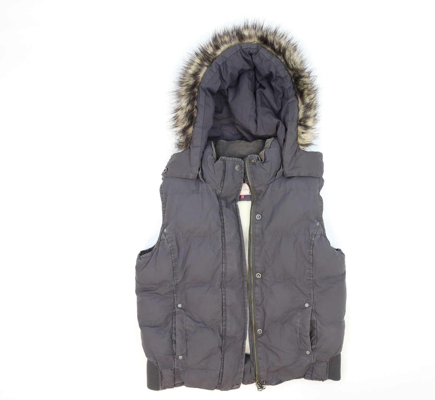White Stuff Womens Grey   Gilet Jacket Size 10