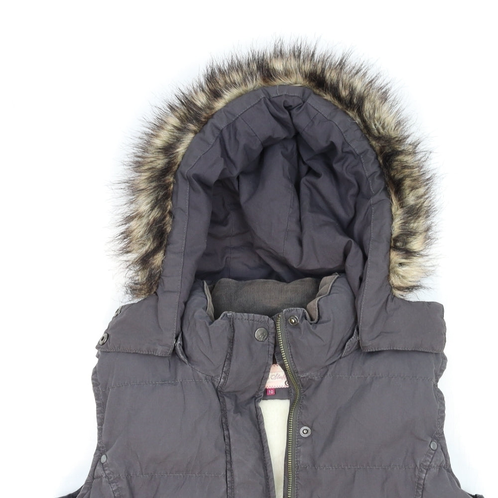 White Stuff Womens Grey   Gilet Jacket Size 10