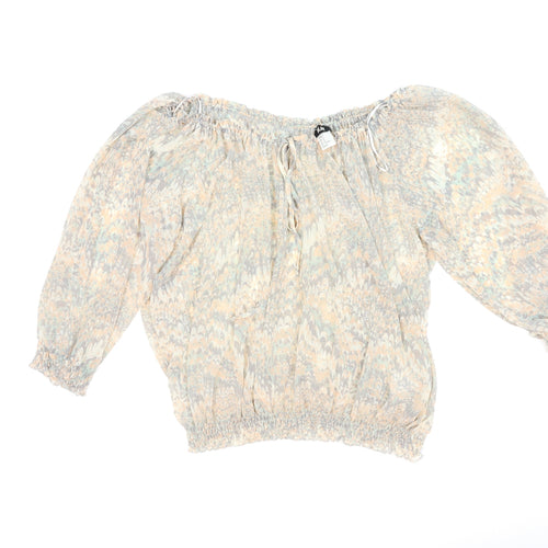 H&M Womens Multicoloured   Basic Blouse Size M
