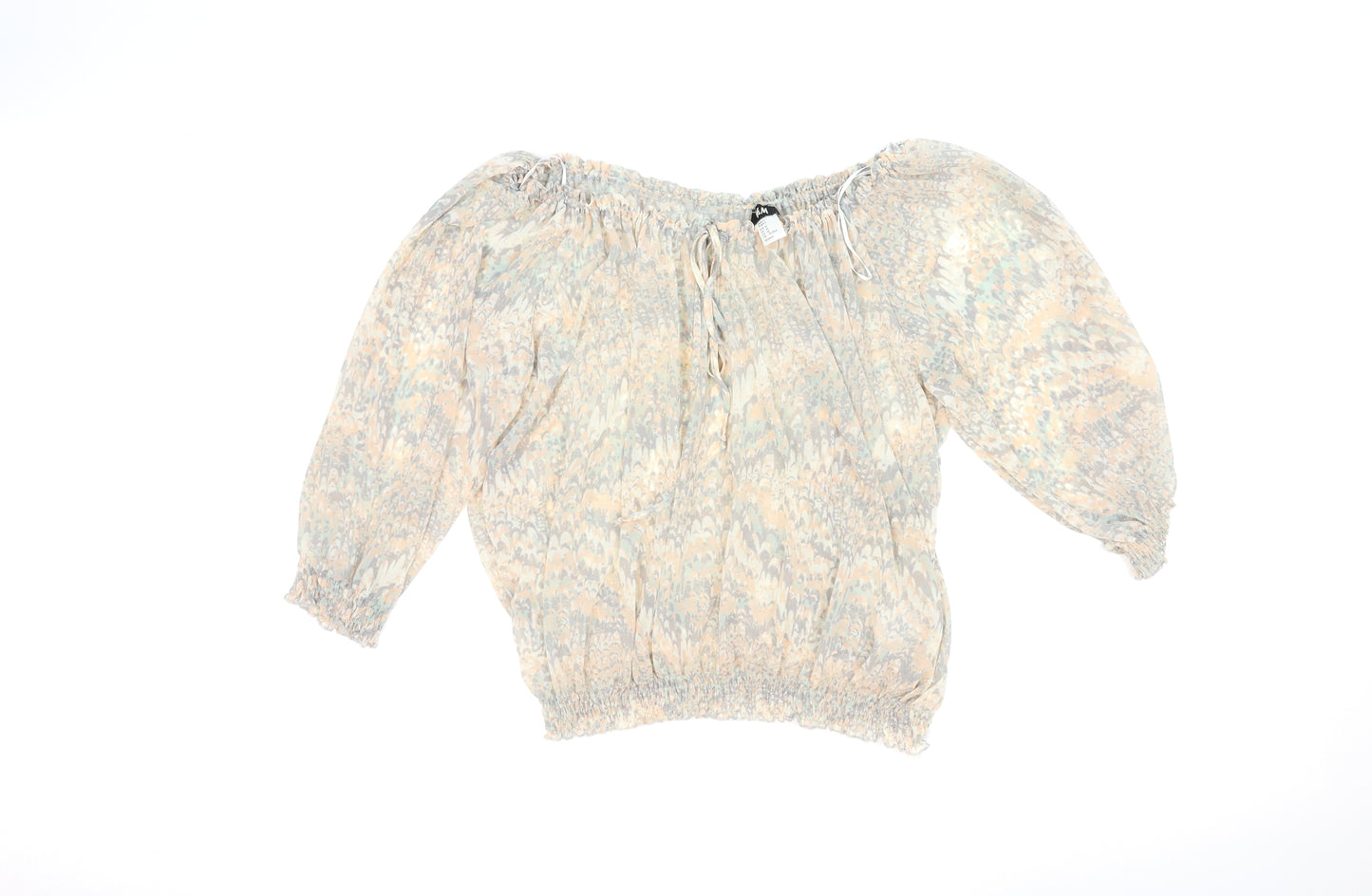 H&M Womens Multicoloured   Basic Blouse Size M