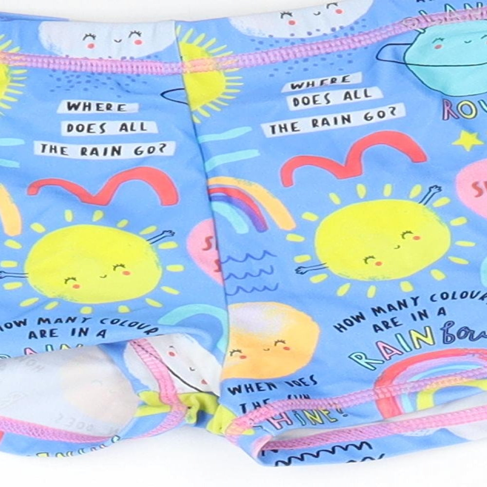 Mini Club Girls Blue   Hot Pants Shorts Size 3-4 Years - Swimming Shorts