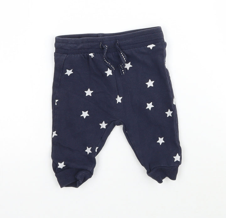 H&M Baby Blue Jogger Leggings Size 3-6 Months - Stars