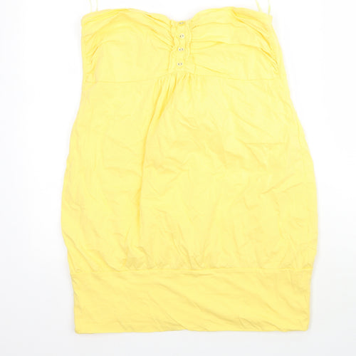 Select Womens Yellow   Basic Blouse Size 14
