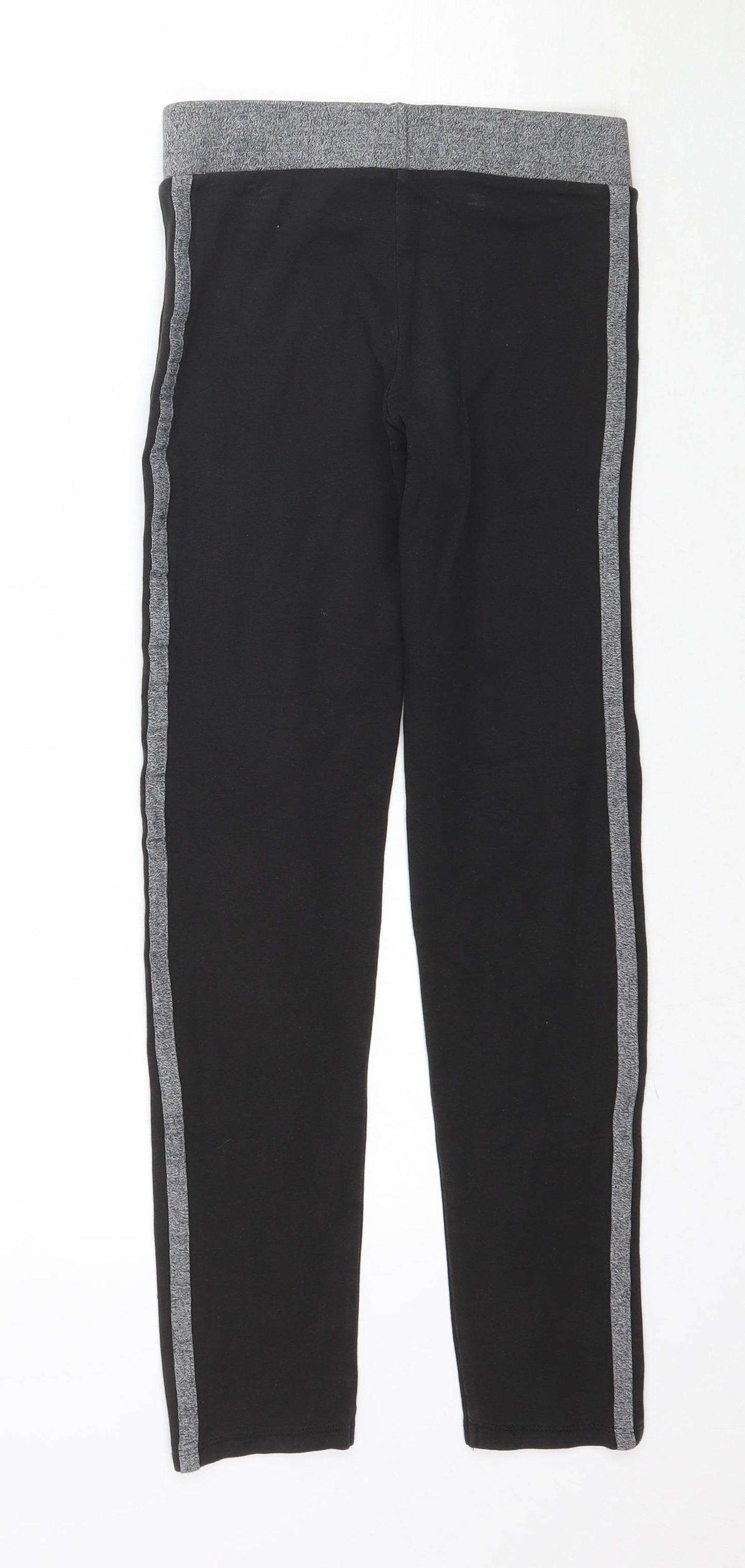 Nutmeg Girls Black   Jogger Trousers Size 12-13 Years - Leggings