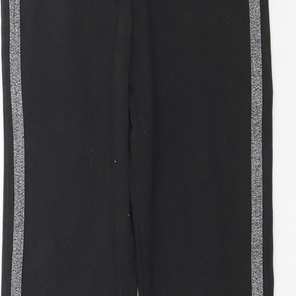 Nutmeg Girls Black   Jogger Trousers Size 12-13 Years - Leggings
