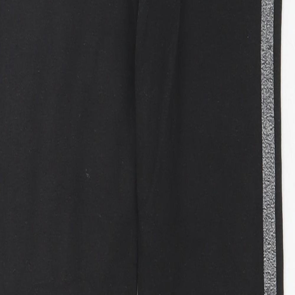 Nutmeg Girls Black   Jogger Trousers Size 12-13 Years - Leggings