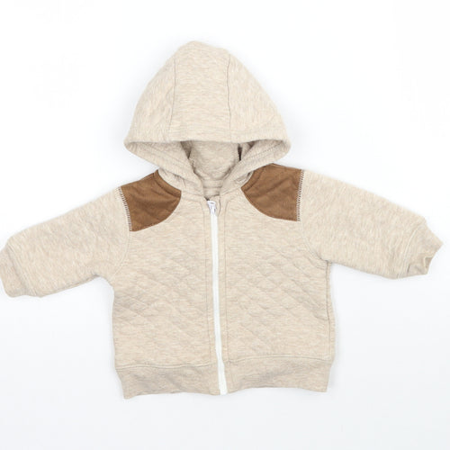 George Baby Beige   Full Zip Jumper One Size  - Hoodie