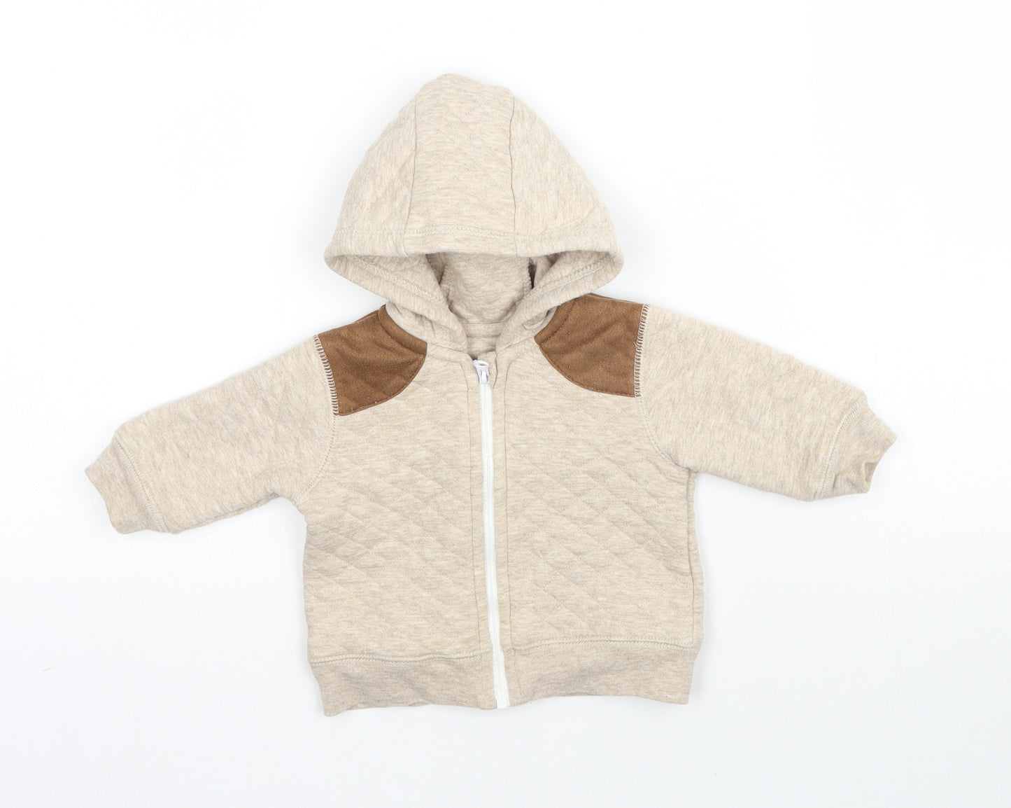 George Baby Beige   Full Zip Jumper One Size  - Hoodie