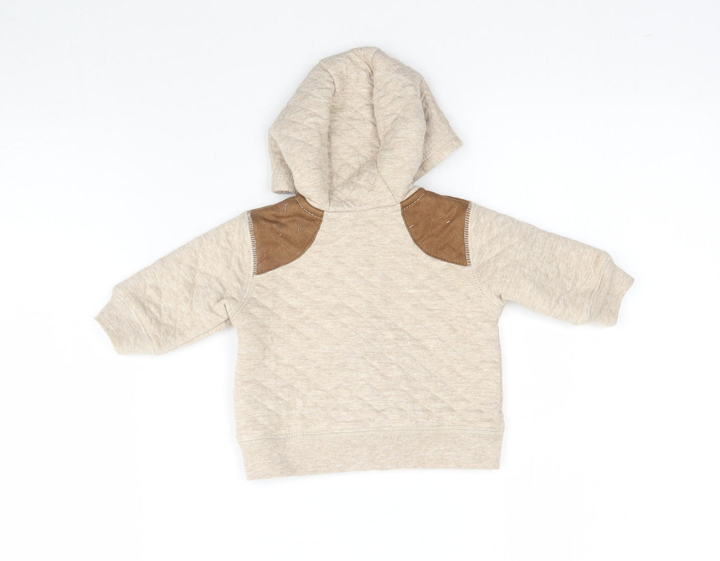 George Baby Beige   Full Zip Jumper One Size  - Hoodie