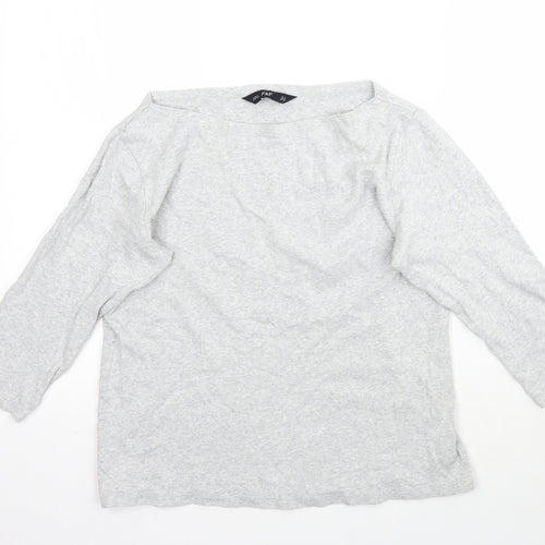 F&F Womens Grey   Basic T-Shirt Size 14