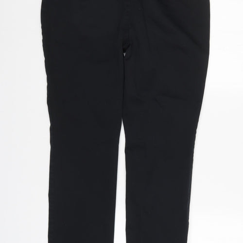 M&S Womens Black   Trousers  Size 12 L28 in