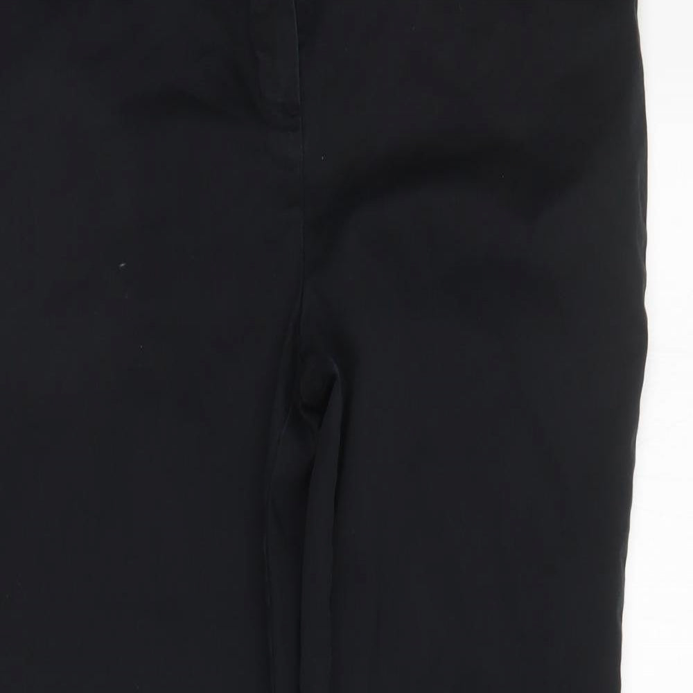 M&S Womens Black   Trousers  Size 12 L28 in