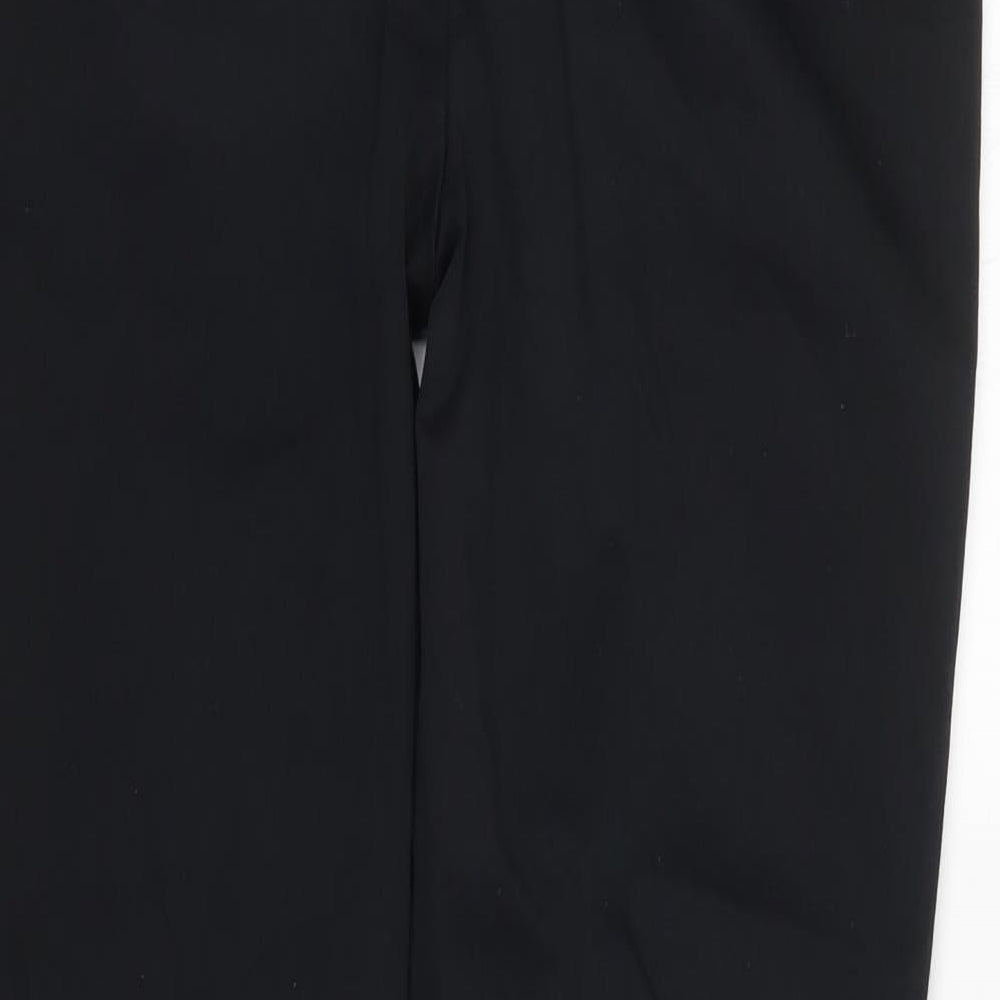 M&S Womens Black   Trousers  Size 12 L28 in