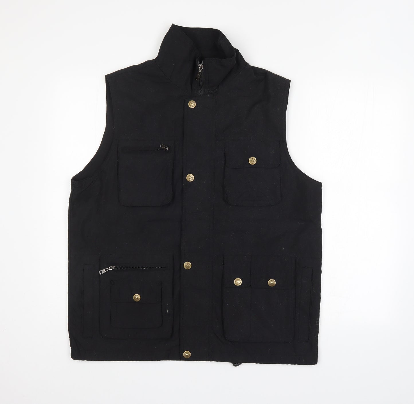 Ture Face Mens Black   Gilet Jacket Size M