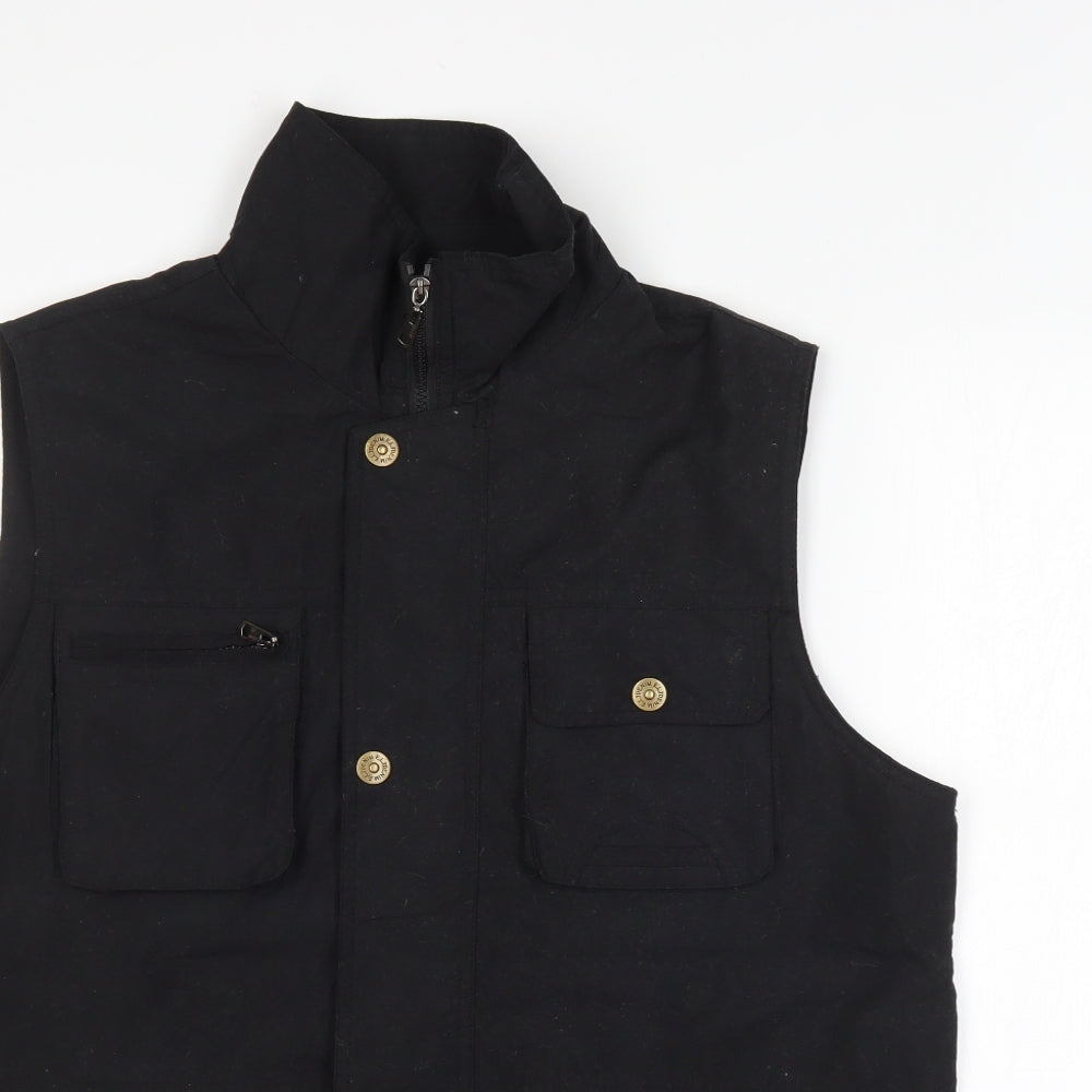 Ture Face Mens Black   Gilet Jacket Size M