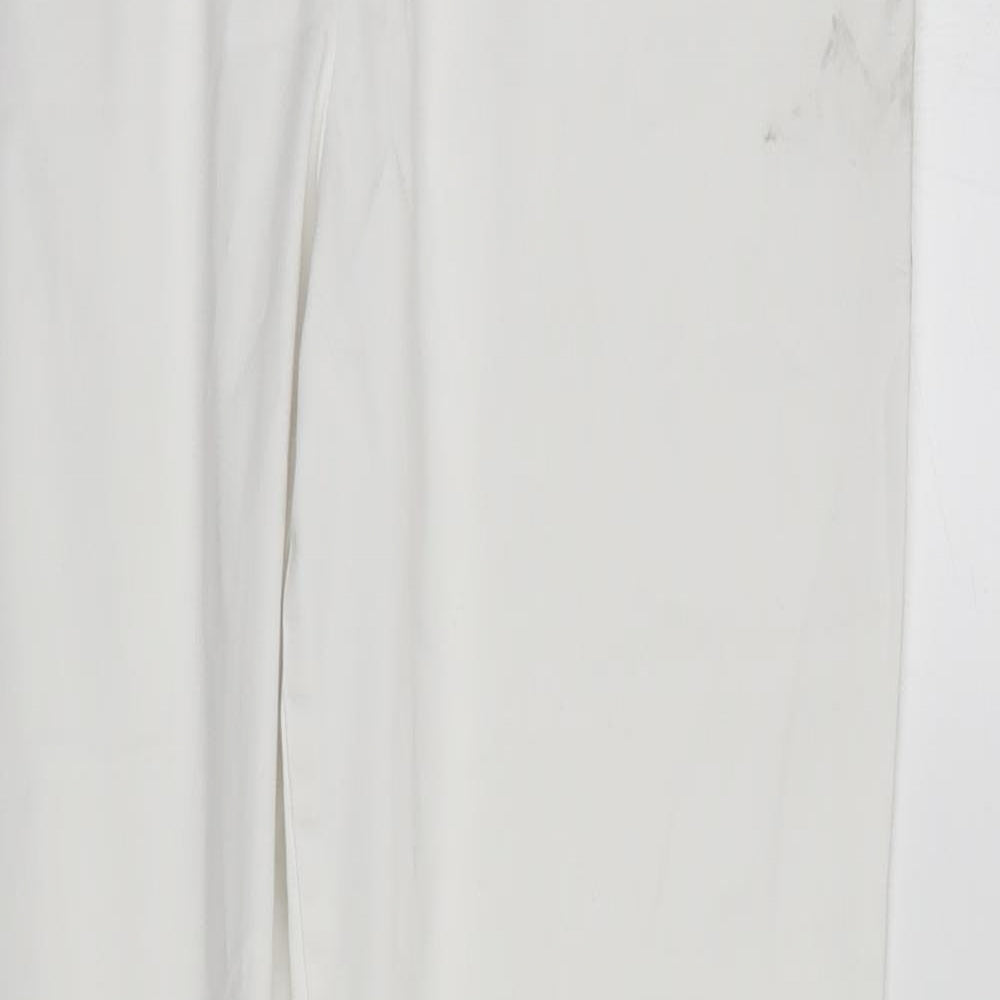 M&S Womens White   Straight Jeans Size 12 L27 in
