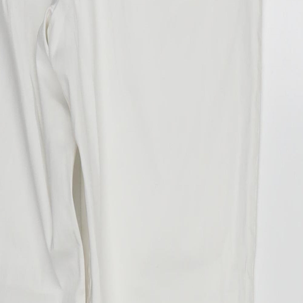 M&S Womens White   Straight Jeans Size 12 L27 in