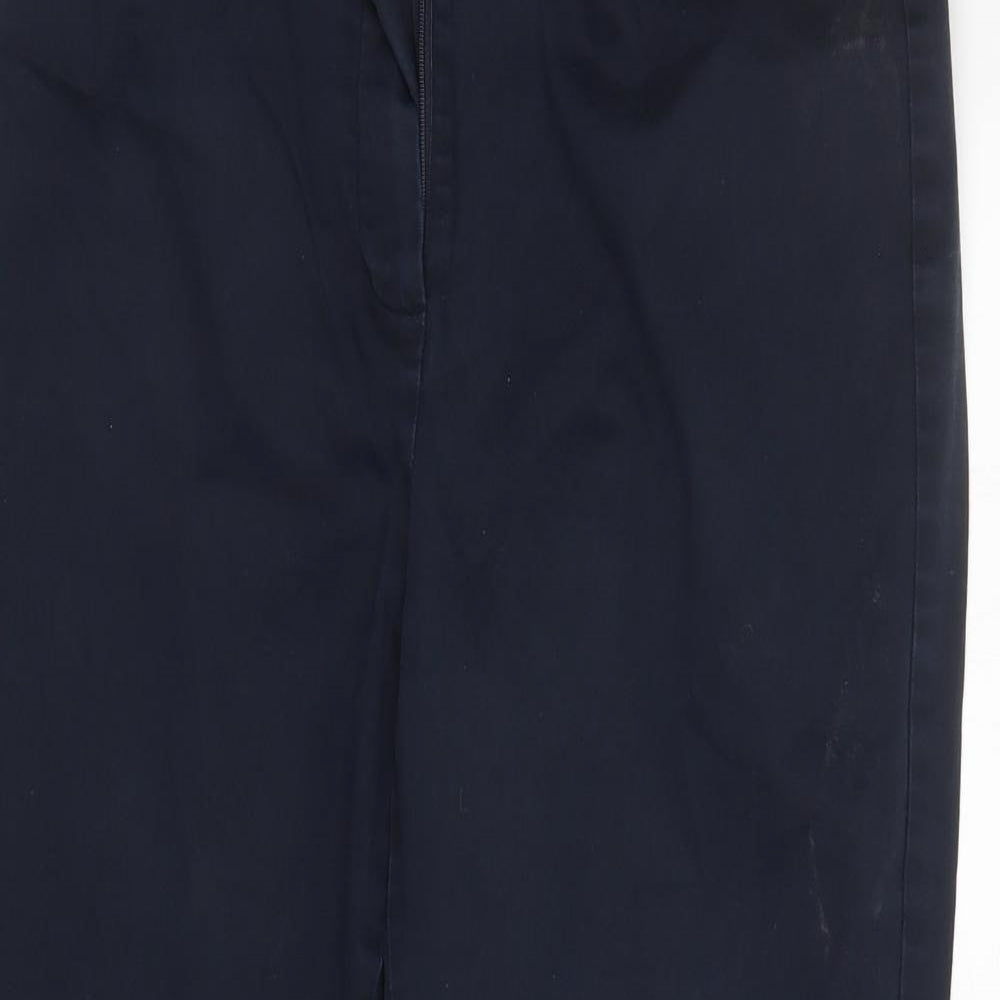 M&S Womens Blue   Trousers  Size 12 L26 in