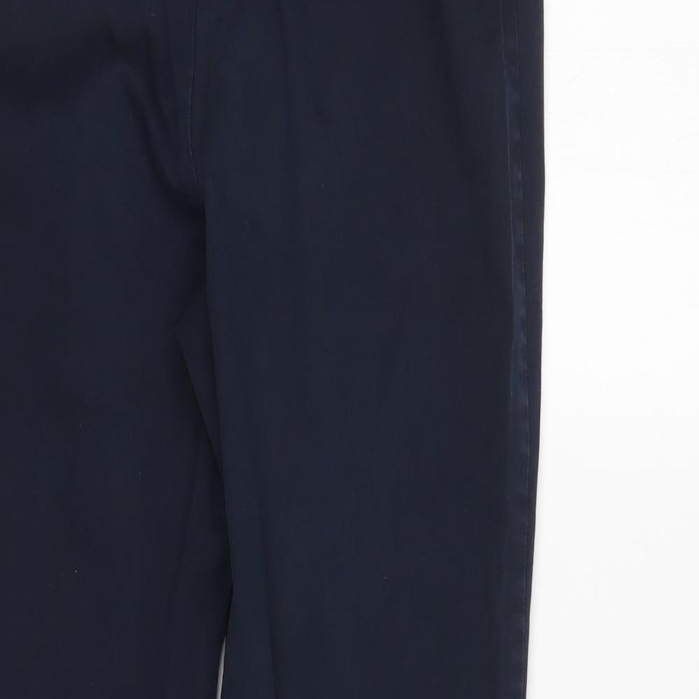 M&S Womens Blue   Trousers  Size 12 L26 in