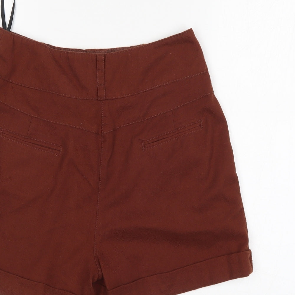 New Look Womens Brown   Hot Pants Shorts Size 10
