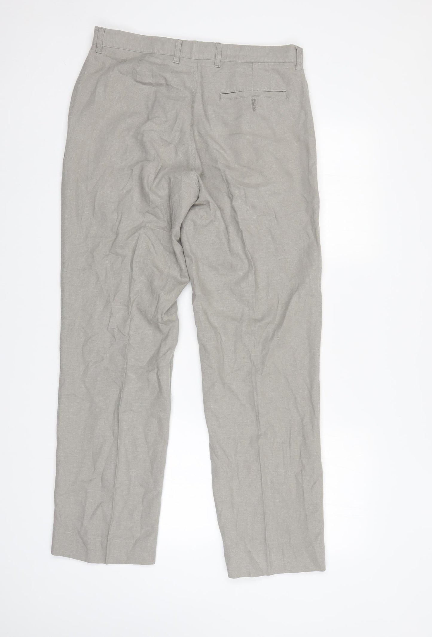Marks and Spencer Mens Grey   Trousers  Size 32 L31 in