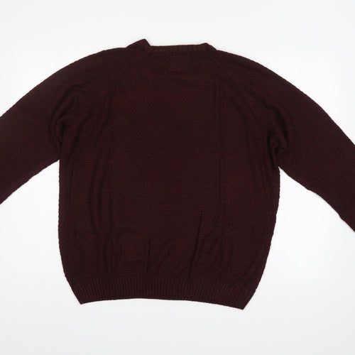 Easy Mens Purple   Pullover Jumper Size L