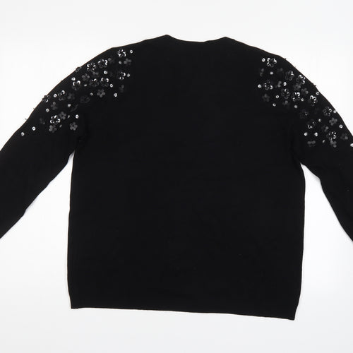 Belle vere note Womens Black   Pullover Jumper Size 16