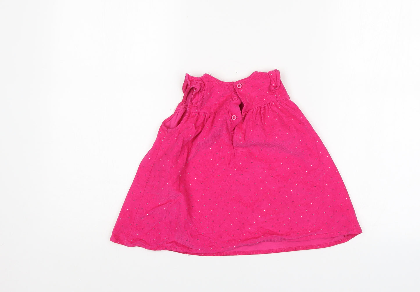 Pep & co Girls Pink Spotted  A-Line  Size 6-9 Months