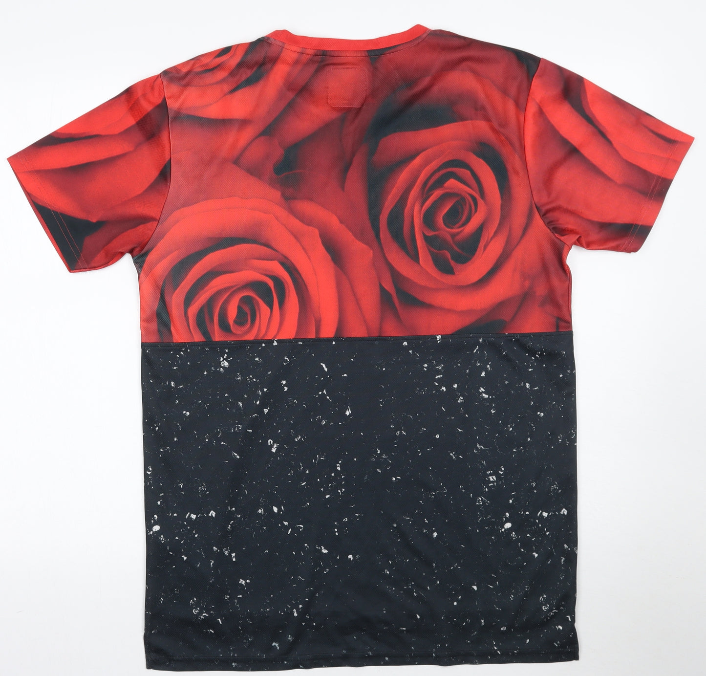 Good For Nothing Mens Black Floral   T-Shirt Size L