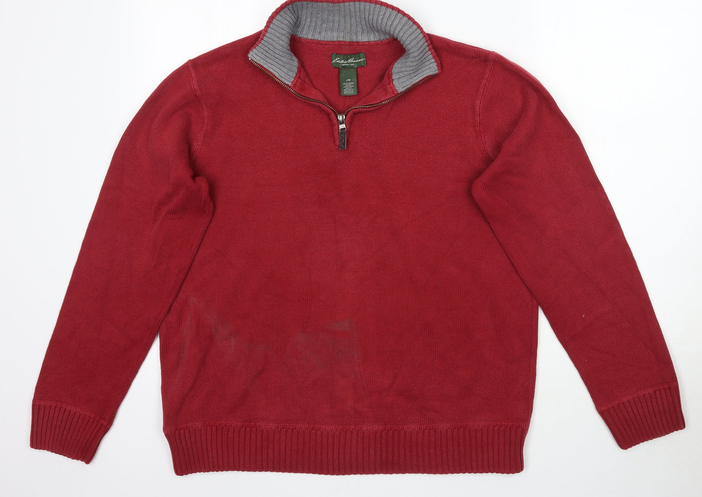 Eddie Bauer Mens Red   Pullover Jumper Size L