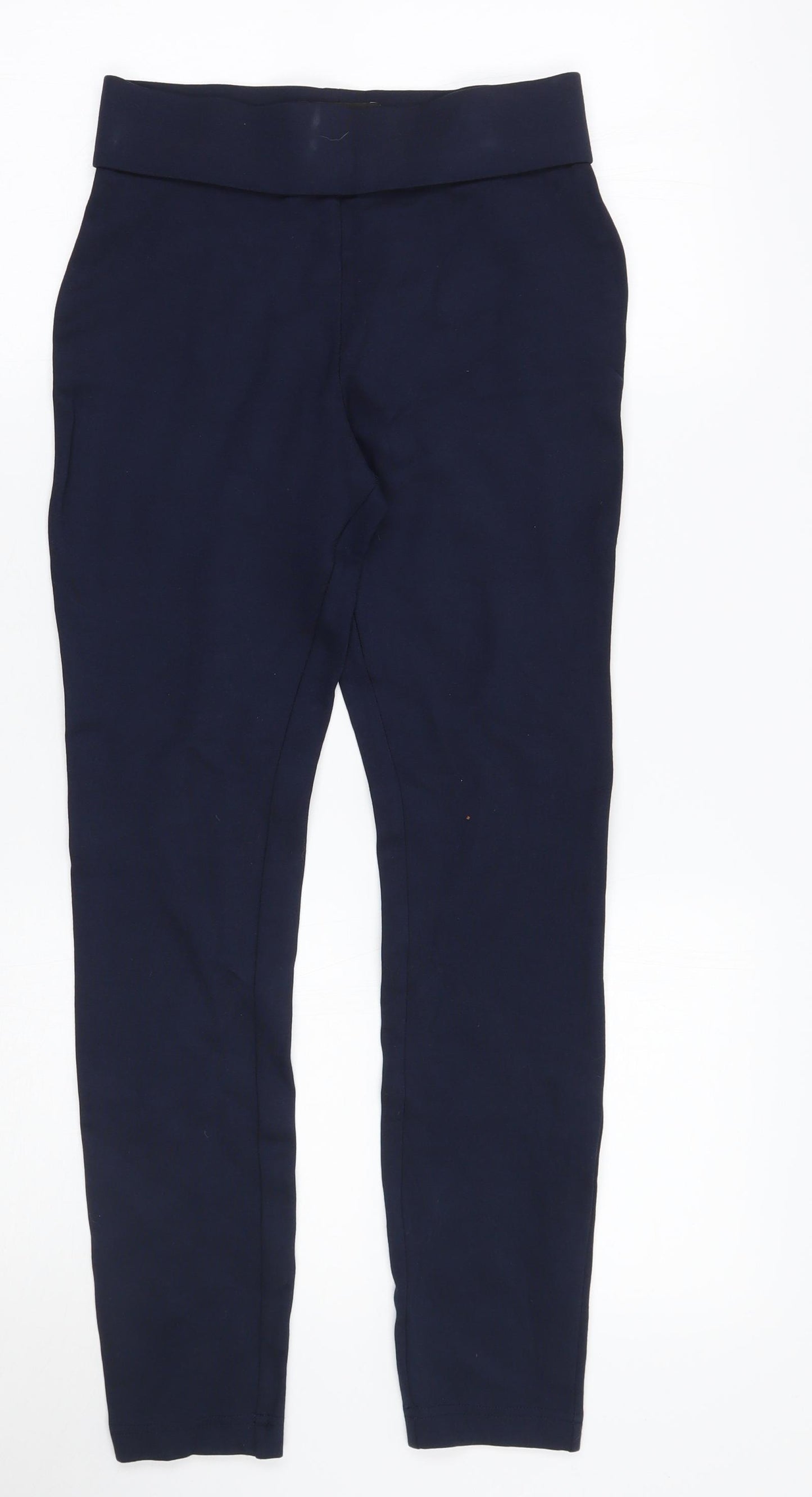 NEXT Womens Blue  Ramie Capri Leggings Size 8 L24 in