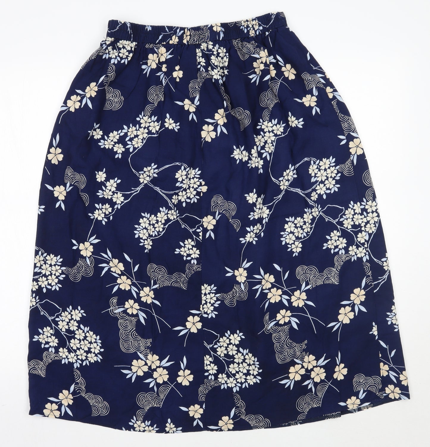 Berkertex Womens Blue Floral  A-Line Skirt Size 14