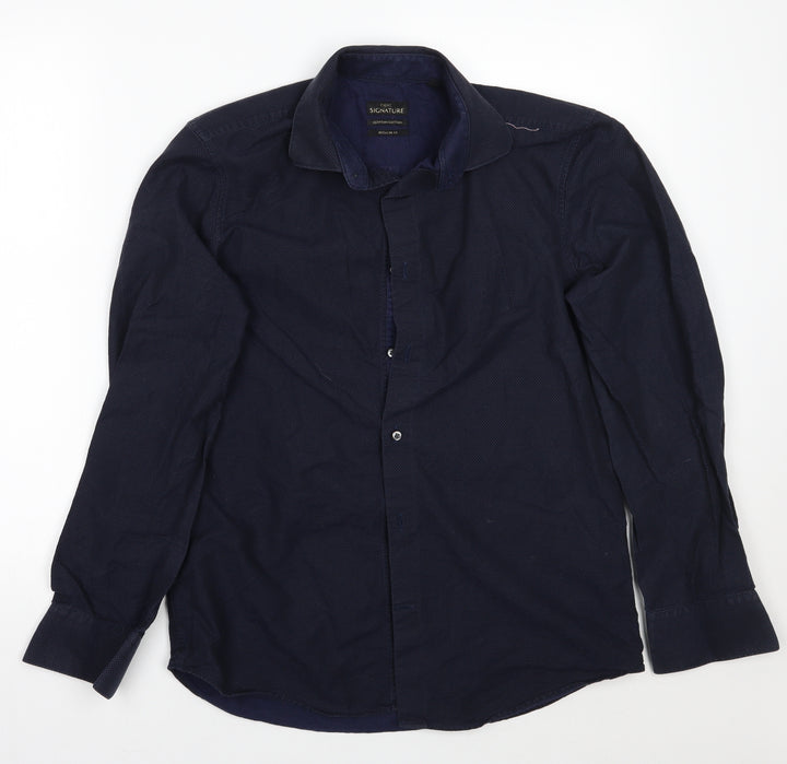 NEXT Mens Blue    Button-Up Size 15.5