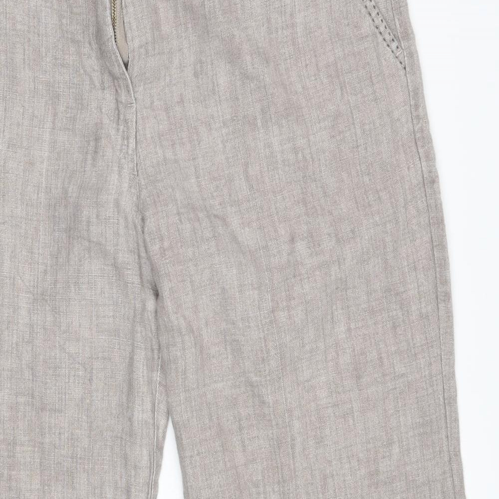 Wrap Womens Beige   Trousers  Size 14 L27.5 in