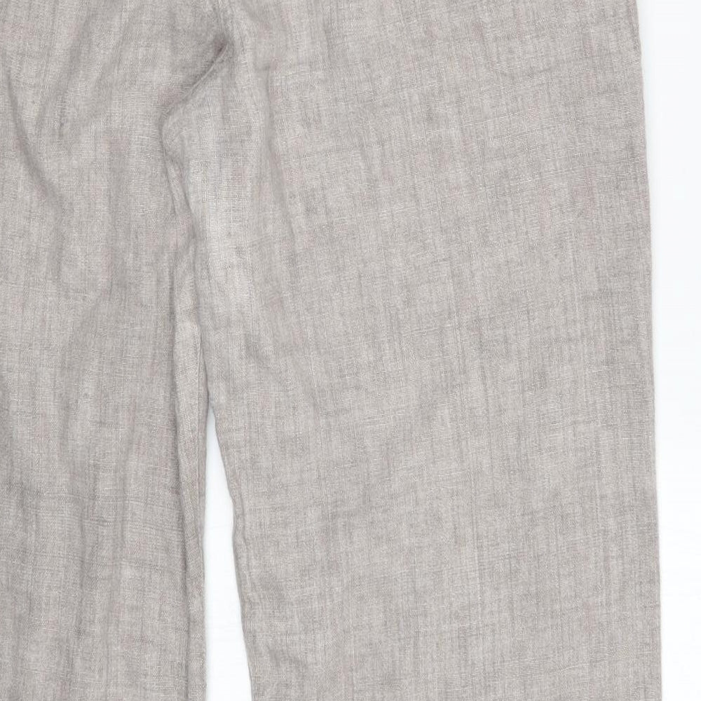 Wrap Womens Beige   Trousers  Size 14 L27.5 in