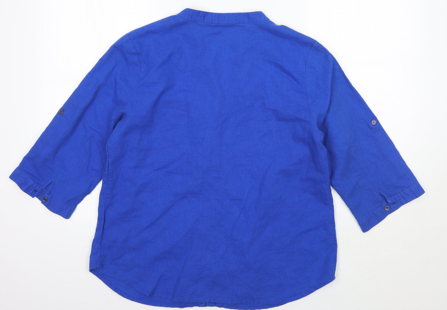 BM Womens Blue   Basic Button-Up Size 16