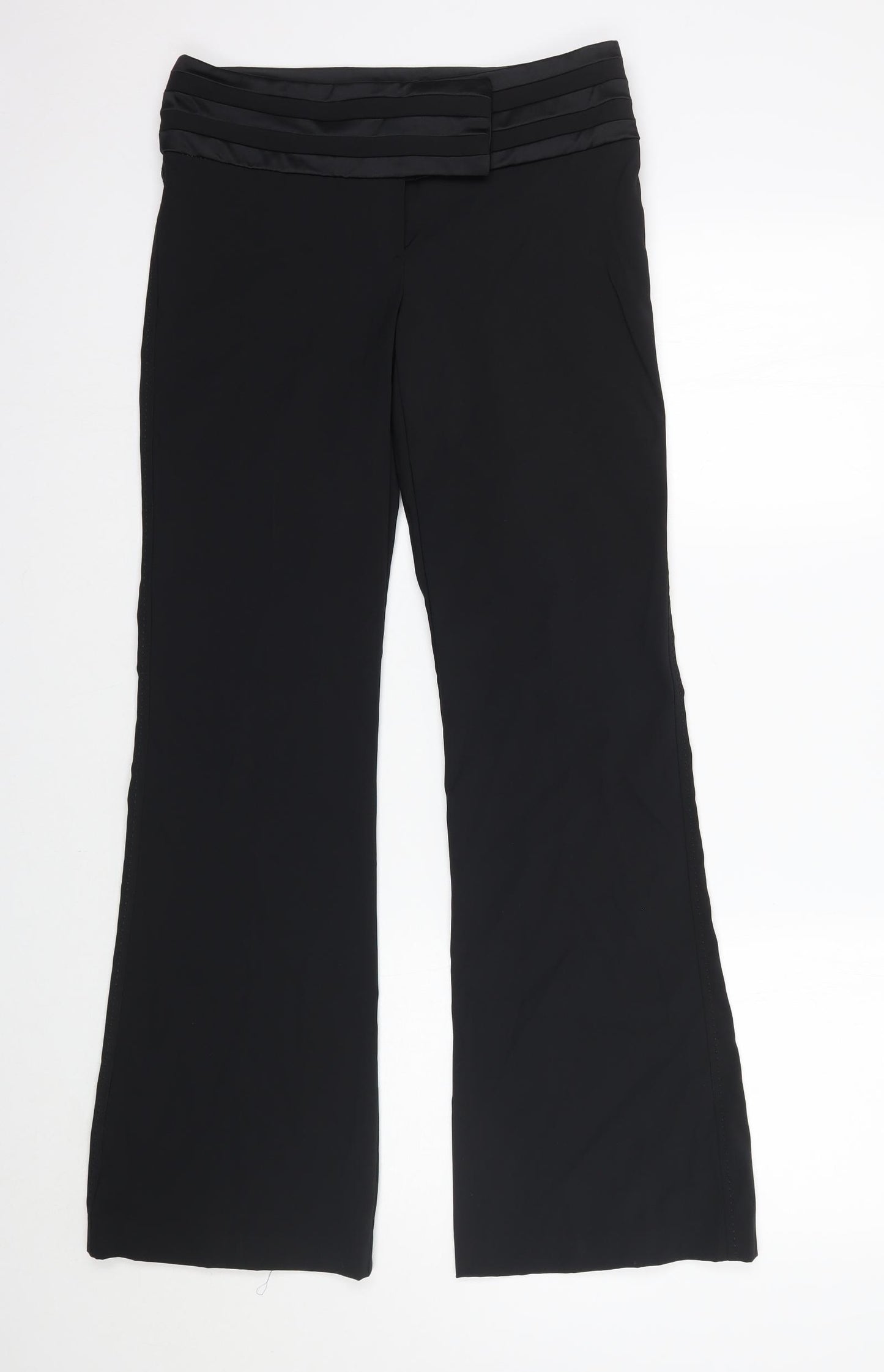 Oasis Womens Black   Trousers  Size 10 L31.5 in