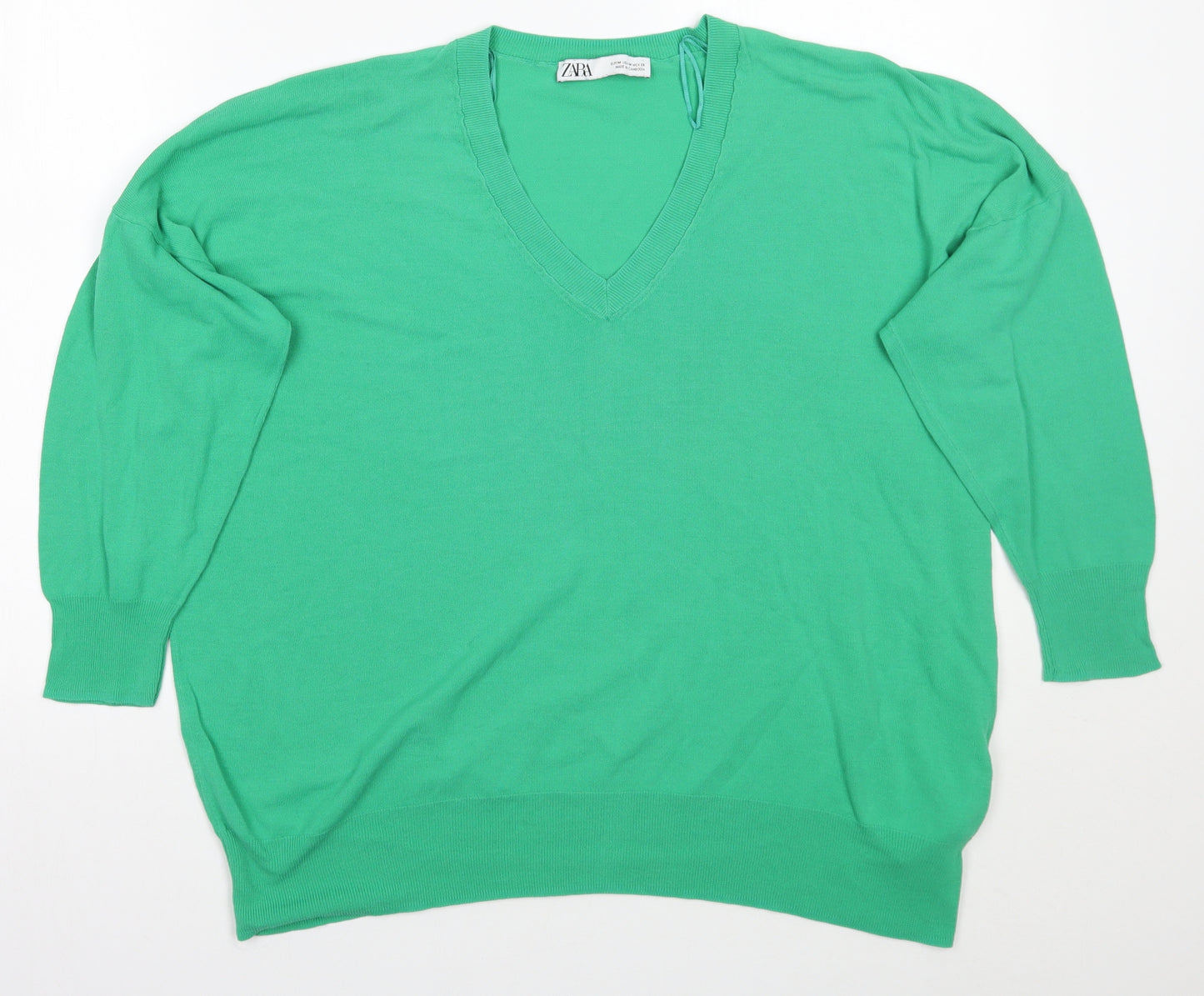 Zara Womens Green   Pullover Jumper Size M