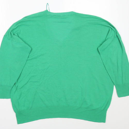 Zara Womens Green   Pullover Jumper Size M
