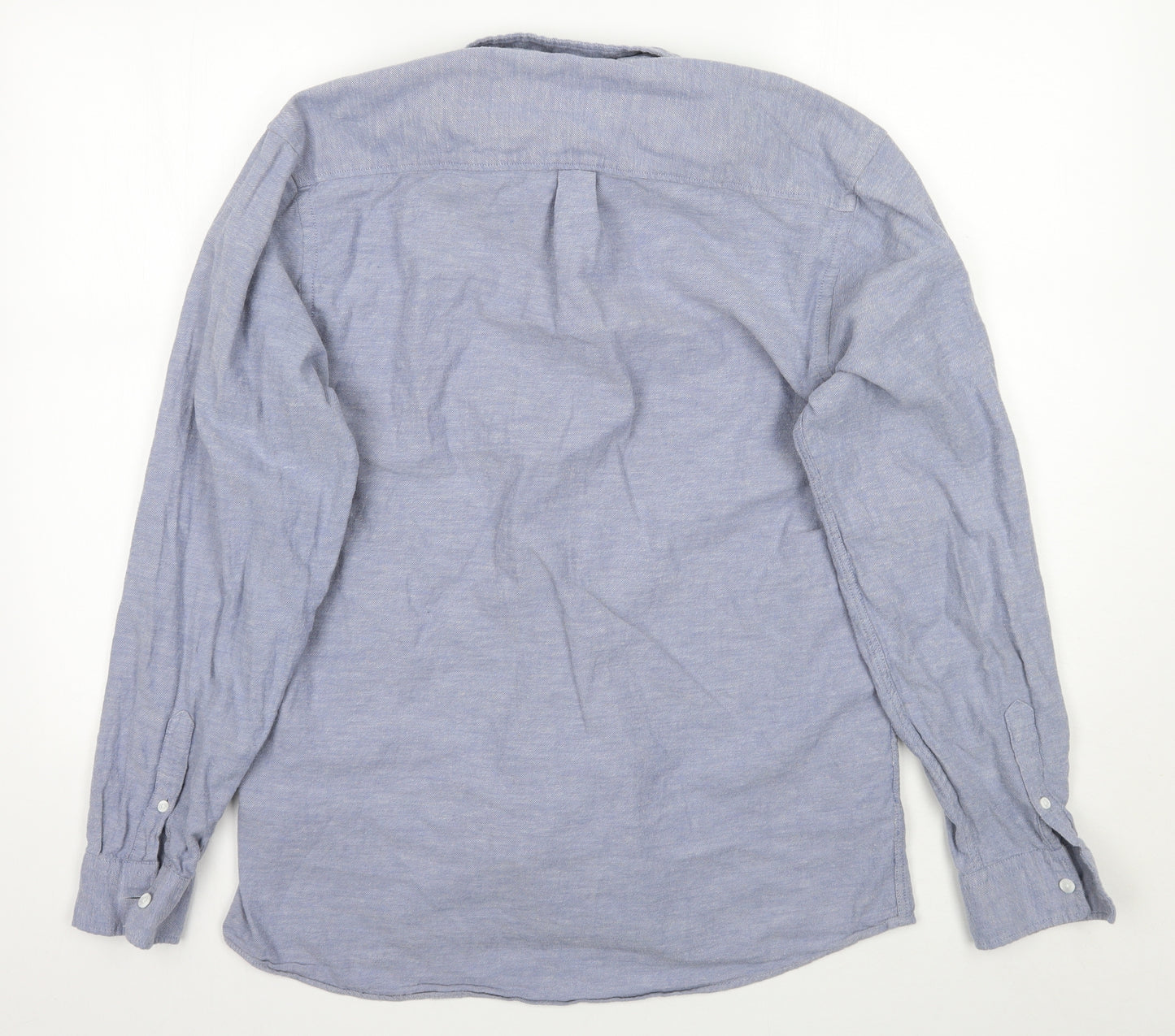 Topman Mens Blue    Button-Up Size XL