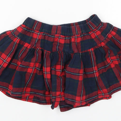 NEXT Girls Red Check  Skater Skirt Size 5 Years
