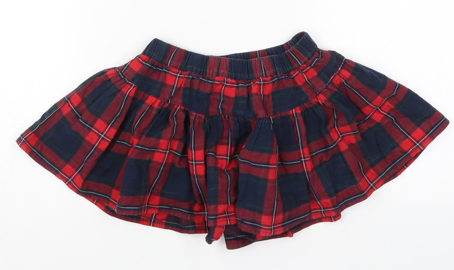NEXT Girls Red Check  Skater Skirt Size 5 Years