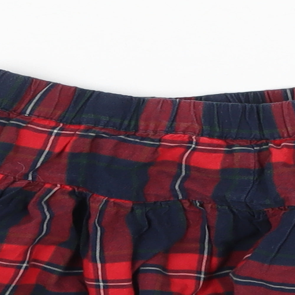 NEXT Girls Red Check  Skater Skirt Size 5 Years