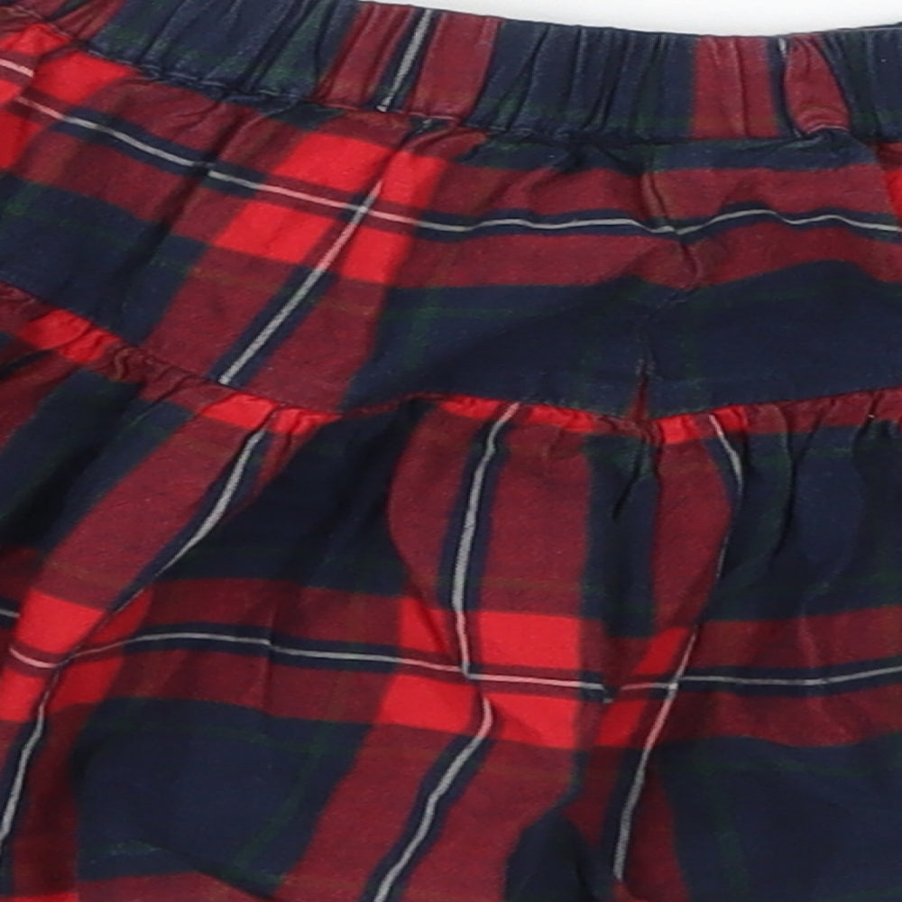 NEXT Girls Red Check  Skater Skirt Size 5 Years