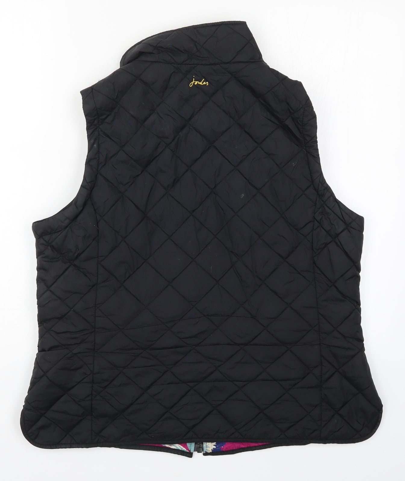 Joules Womens Black   Gilet Coat Size 16